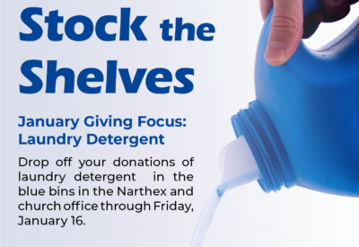 January Stock the Shelves